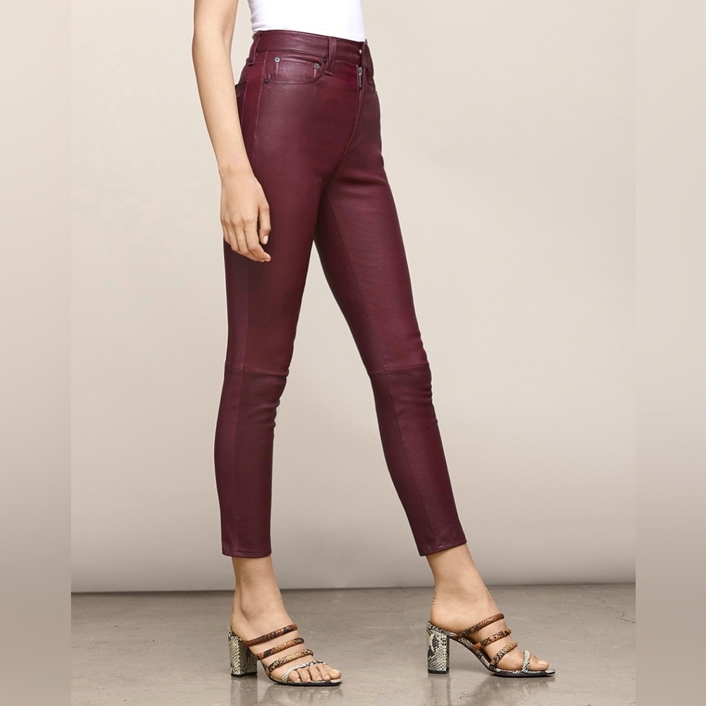 rag & bone Authentic Nina Lambskin Leather Pants